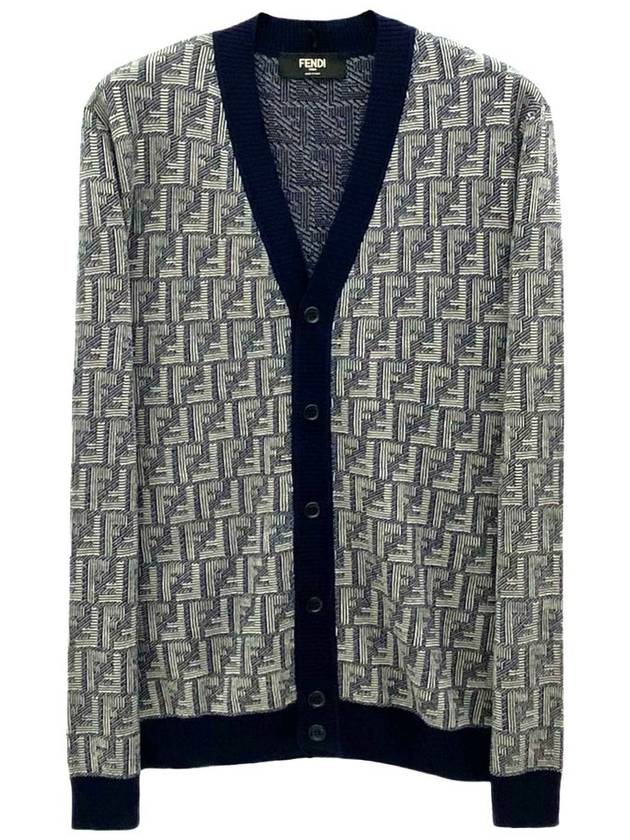 FF logo wool cardigan FZC491 - FENDI - BALAAN 1