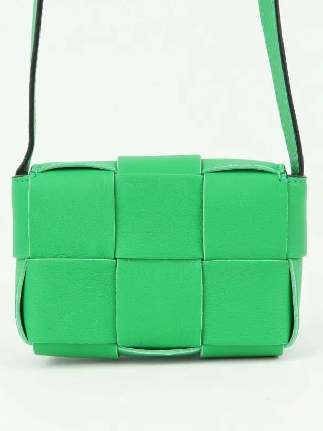 Intrecciato Mini Cassette Cross Bag Green - BOTTEGA VENETA - BALAAN.