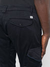 Stretch Satin Cargo Straight Pants Navy - CP COMPANY - BALAAN 5