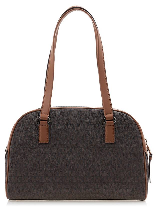 Logo Print Chain Shoulder Bag Brown - MICHAEL KORS - BALAAN 4