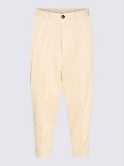 oversized carrot fit cotton straight pants vanilla - AMI - BALAAN 2