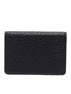 Bovine Leather Card Wallet Black - MAISON MARGIELA - BALAAN 4