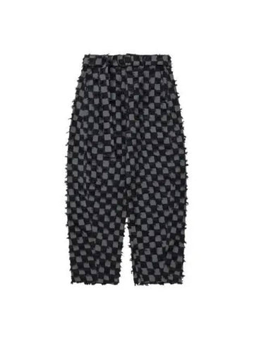 Checkerboard Jean Charcoal - AJOBYAJO - BALAAN 1