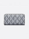 Homme CD Diamond Zipper Long Wallet Grey - DIOR - BALAAN 2