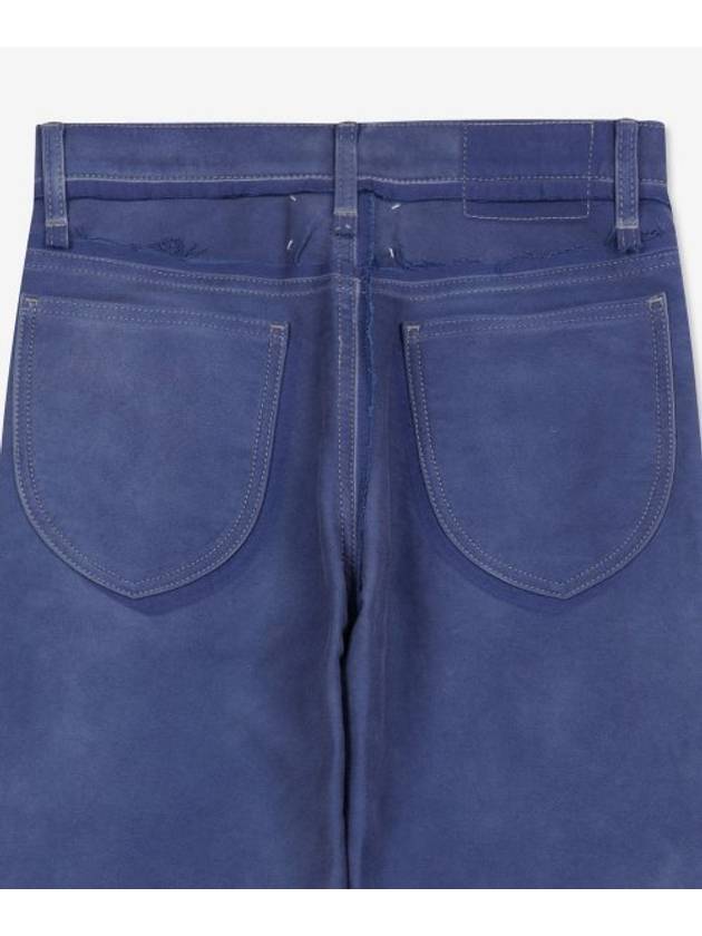 Distressed Cotton Straight Jeans Blue - MAISON MARGIELA - BALAAN 5