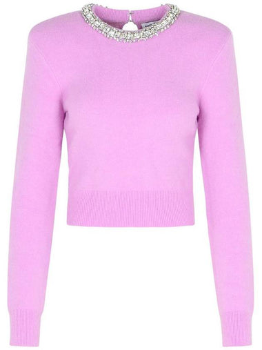 Self-Portrait Pink Viscose Blend Sweater - SELF PORTRAIT - BALAAN 1