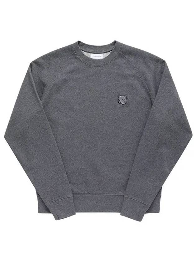 Bold Fox Head Patch Oversized Sweatshirtt Grey - MAISON KITSUNE - BALAAN 5