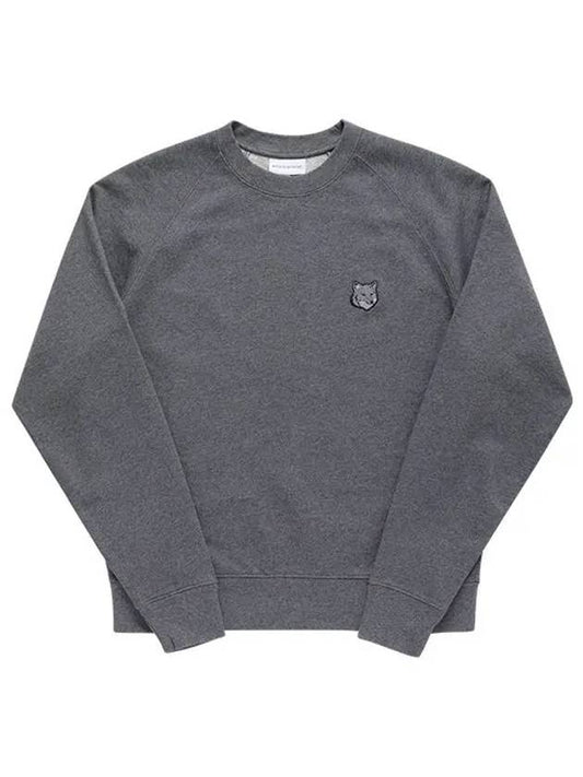 Bold Fox Head Patch Oversized Sweatshirtt Grey - MAISON KITSUNE - BALAAN 2