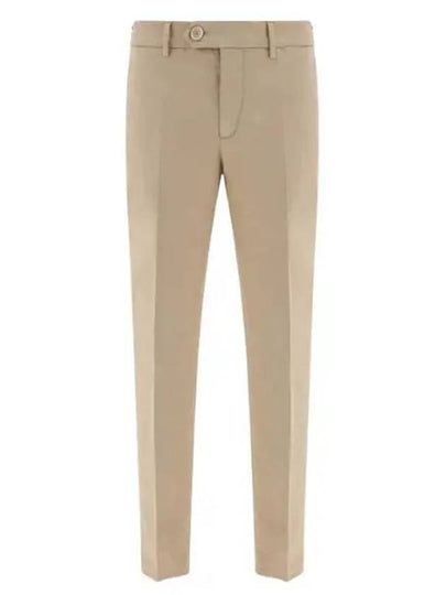 Tapered Chino Cotton Straight Pants Beige - BRUNELLO CUCINELLI - BALAAN 2