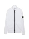 Waffen Patch Cotton Fleece Track Jacket White - STONE ISLAND - BALAAN 1