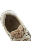 Women's Wool Low Top Sneakers Beige - BRUNELLO CUCINELLI - BALAAN.