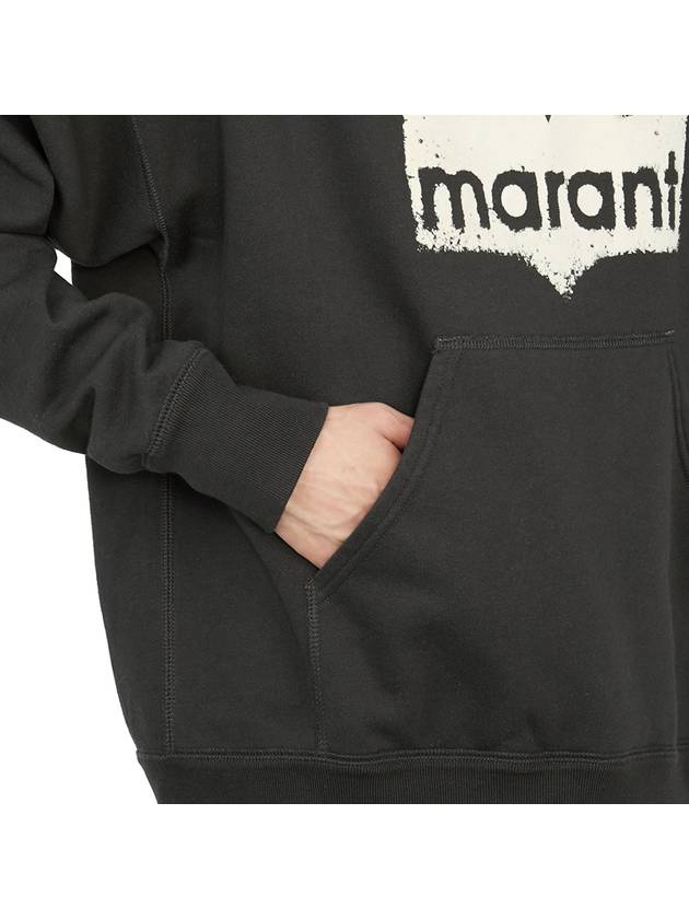 Miley Big Logo Hoodie Faded Black - ISABEL MARANT - BALAAN 10