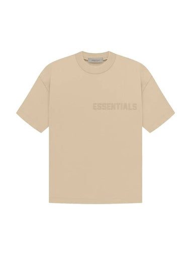 Logo Short Sleeve T-Shirt Sand - FEAR OF GOD ESSENTIALS - BALAAN 1