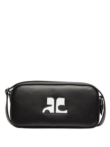 Reedition Baguette Leather Shoulder Bag Black - COURREGES - BALAAN 1