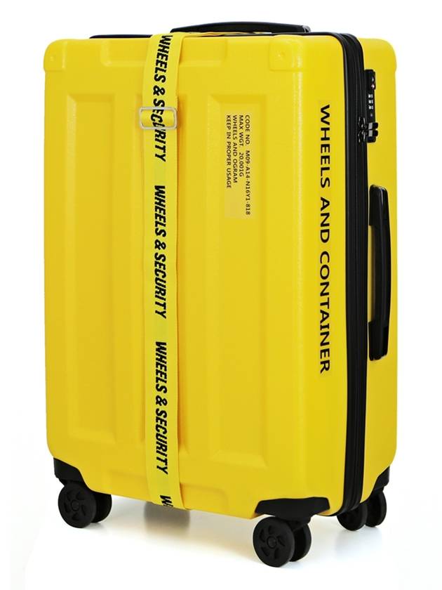 Wheels Containers PC hard carrier 20-inch cabin yellow - RAVRAC - BALAAN 3
