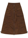 OG front open cargo skirt burgundy - OFFGRID - BALAAN 4