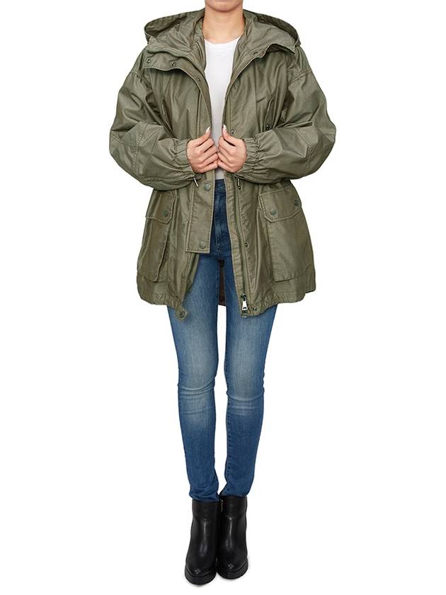 Olinda Hooded Jacket Khaki - MAX MARA - BALAAN 6