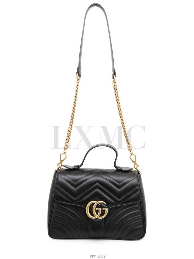 GG Marmont Matelasse Top Handle Chain Shoulder Crossbag 498110 - GUCCI - BALAAN 5