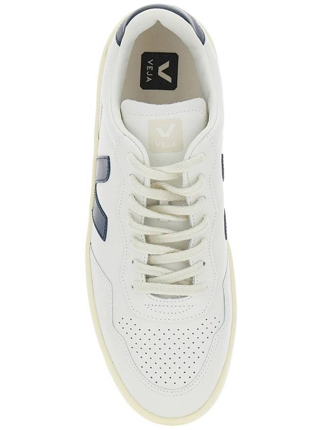 Veja 'V-90' White Leather Sneakers - VEJA - BALAAN 4