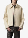 Blouson Cotton Zip Up Jacket Ecru - BOTTEGA VENETA - BALAAN 2