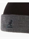 2978BC BLACK DARK FLANNEL 2978 Cuff PullOn Acrylic Beanie - KANGOL - BALAAN 3