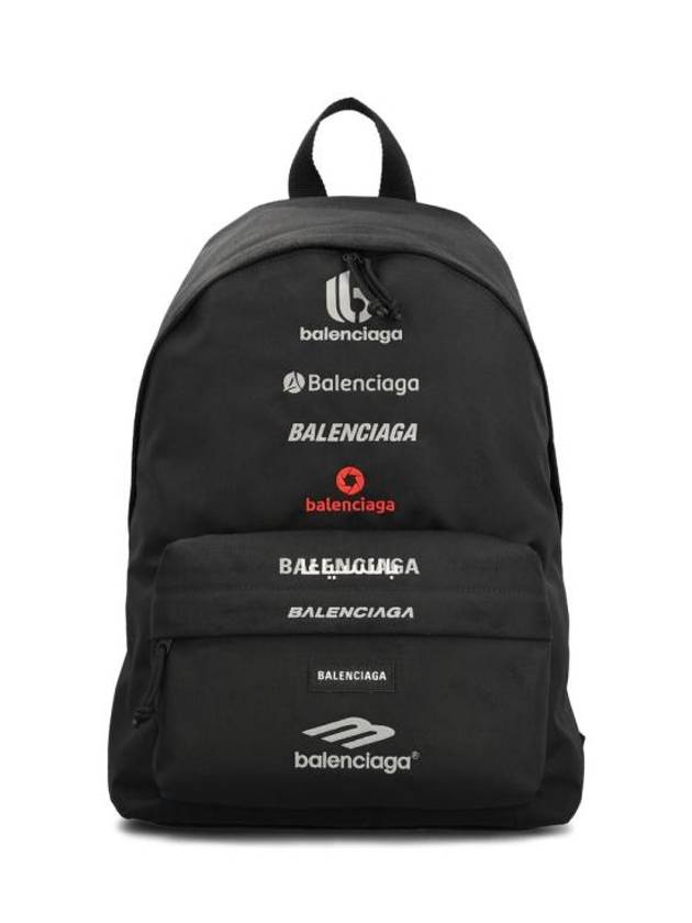 Explorer Embroidered Logo Backpack Black - BALENCIAGA - BALAAN 1