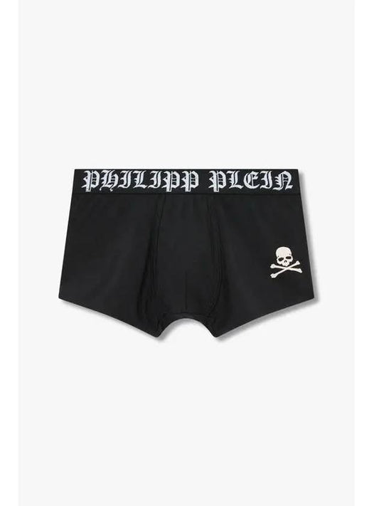 Men s Skull and Bones Embroidered Drawn Black - PHILIPP PLEIN - BALAAN 1