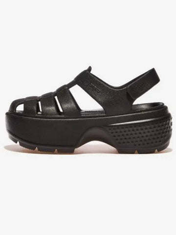 Stomp Fisherman Sandals BLACK - CROCS - BALAAN 1