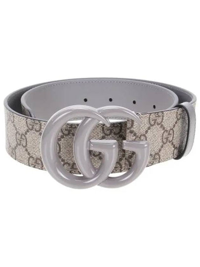 Double G Silver Buckle Belt Beige - GUCCI - BALAAN 2