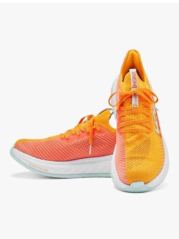 Carbon X 3 Low Top Sneakers Bright Orange - HOKA ONE ONE - BALAAN 5