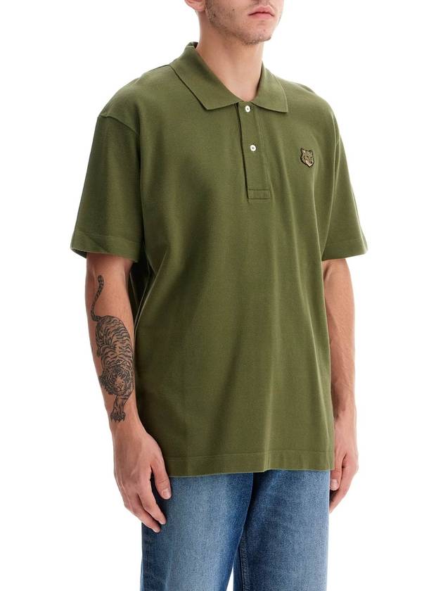 Bold Fox Head Patch Comfort Polo Shirt Military Green - MAISON KITSUNE - BALAAN 3