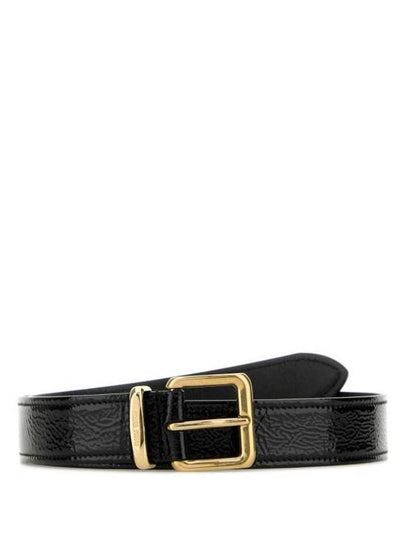 Smooth Grain Leather Belt Black - MIU MIU - BALAAN 2