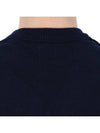 Lens Wappen Classic Crew Neck Wool Knit Top Navy - CP COMPANY - BALAAN 9