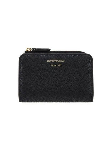 Women s MyEA Grainy Fold Wallet Black - EMPORIO ARMANI - BALAAN 1