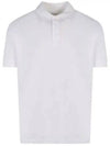 Men's Cotton Piquet Jersey Short Sleeve Polo Shirt White - BOTTEGA VENETA - BALAAN 2