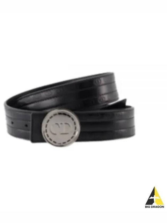 CD Circle Buckle Belt Black 4302RUVDQ - DIOR - BALAAN 2