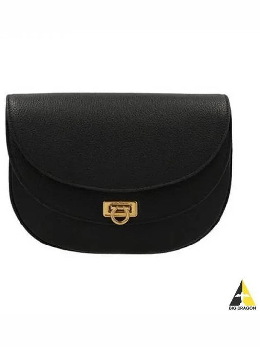 Ferragamo SALVATORE Women s Gancini Travel Small Cross Bag Black 0735604 - SALVATORE FERRAGAMO - BALAAN 1