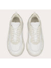 Men's Two-Tone Leather Suede Banshee Gumboy Low Top Sneakers White - VALENTINO - BALAAN 3