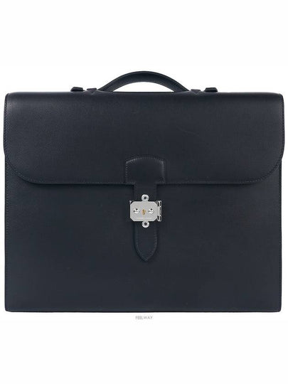 Sac A Depeche Light 1 37 Briefcase Black Silver Z 72990 - HERMES - BALAAN 2