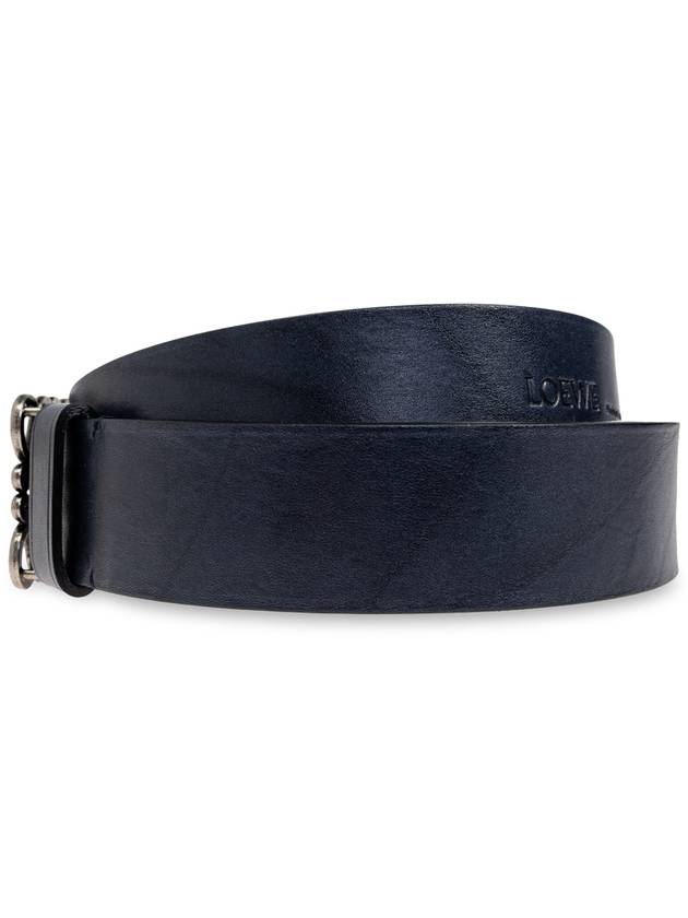 Loewe Belt With Logo, Men's, Navy Blue - LOEWE - BALAAN 3