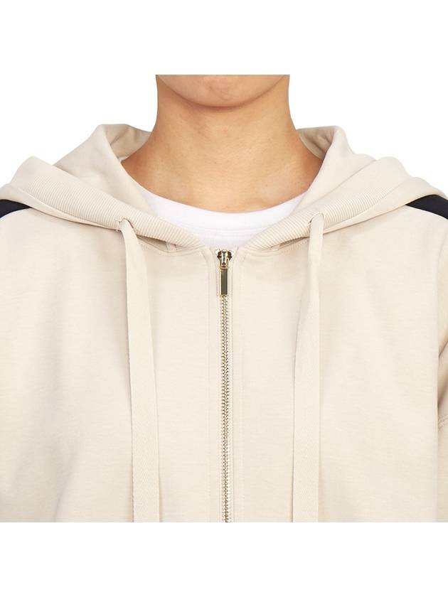 Fennec Hooded Jacket Ivory Black - MAX MARA - BALAAN 8