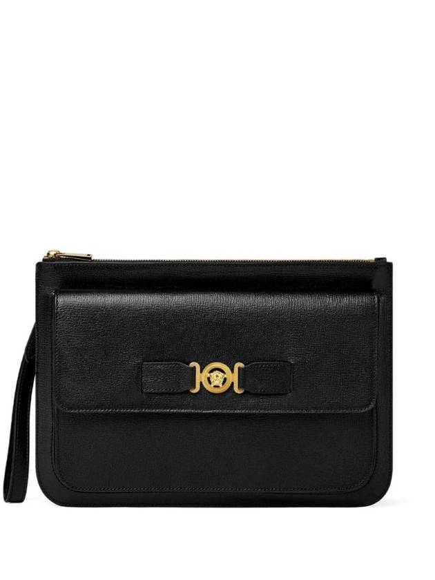 Medusa plaque leather clutch 10158171A10544 - VERSACE - BALAAN 1