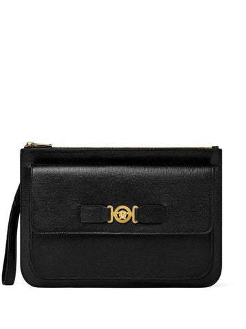 Medusa plaque leather clutch 10158171A10544 - VERSACE - BALAAN 1