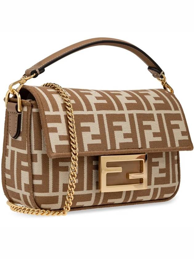 Baguette Mini Shoulder Bag Nude - FENDI - BALAAN 5