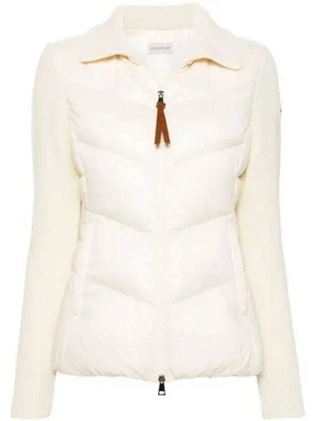 Women s padded wool zip up cardigan - MONCLER - BALAAN 2