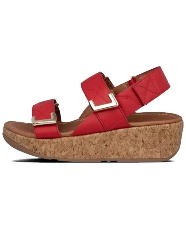 Remy backstrap sandals red leather women - FITFLOP - BALAAN 3