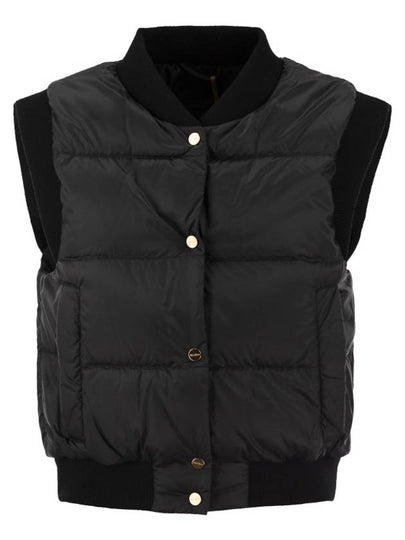 Asoft Water Repellent Padding Vest Black - MAX MARA - BALAAN 2