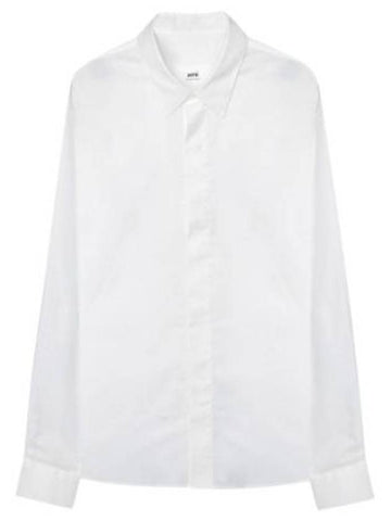 long sleeve shirt hidden button - AMI - BALAAN 1