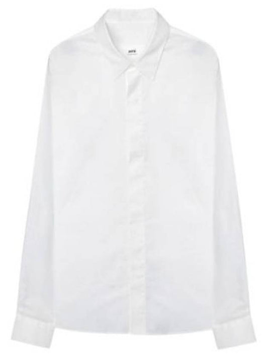 long sleeve shirt hidden button - AMI - BALAAN 1