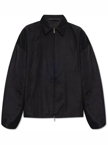 textured nylon back logo jacket 202BT246380F BLACK - FEAR OF GOD - BALAAN 1